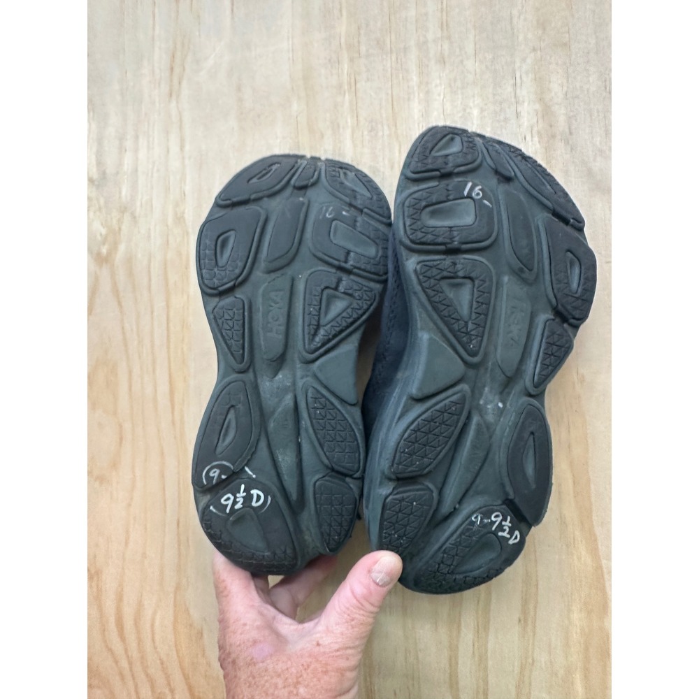 Hoka Bondi 8 Triple Black Running Shoes Womens 9.5 Wide D Sneakers - Picture 3 of 6
